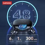 Lenovo-LP75 TWS Fones Esportivos